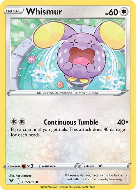 Pokemon - Vivid Voltage - Whismur - 135/185