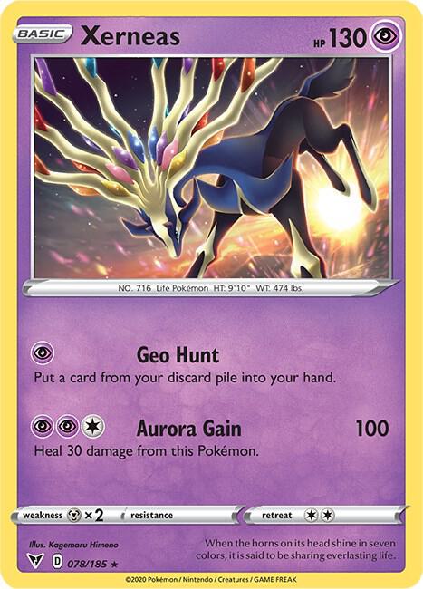 Pokemon - Vivid Voltage - Xerneas - 078/185 - Reverse Holofoil