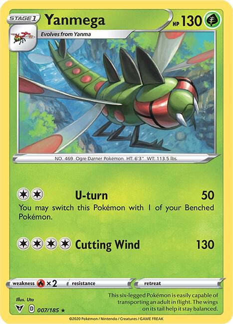 Pokemon - Vivid Voltage - Yanmega - 007/185 - Reverse Holofoil