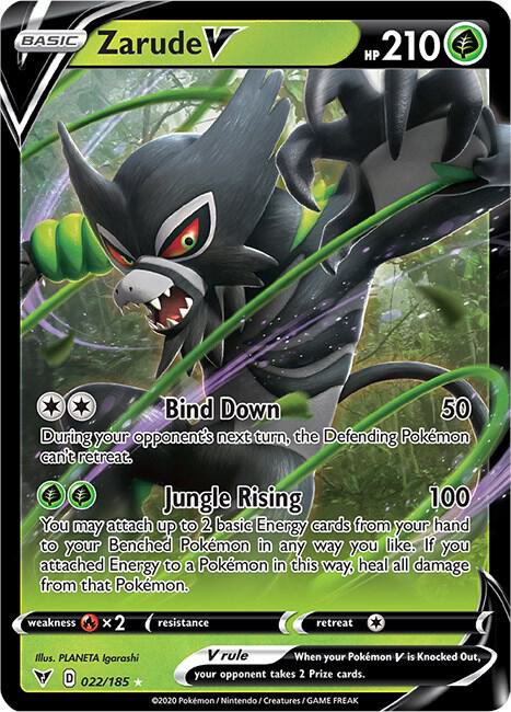 Pokemon - Vivid Voltage - Zarude V - 022/185 - Holofoil