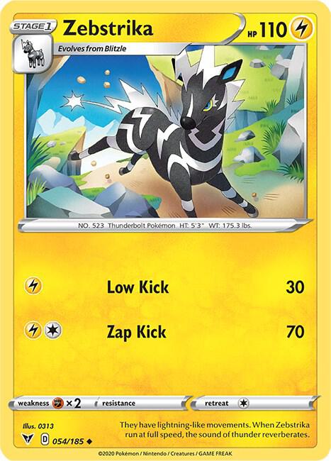 Pokemon - Vivid Voltage - Zebstrika - 054/185