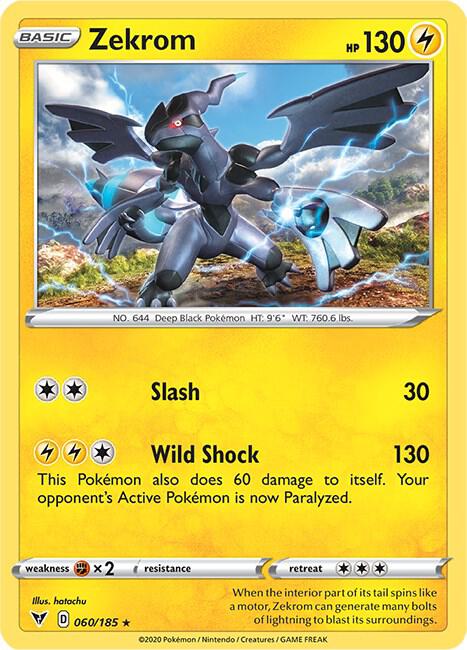 Pokemon - Vivid Voltage - Zekrom - 060/185 - Reverse Holofoil