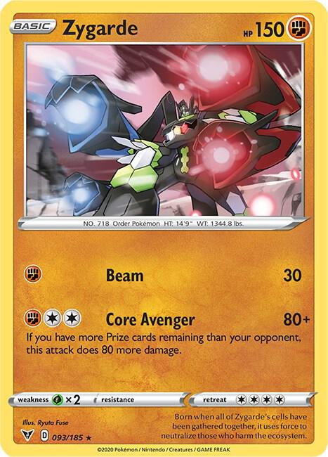 Pokemon - Vivid Voltage - Zygarde - 093/185 - Reverse Holofoil
