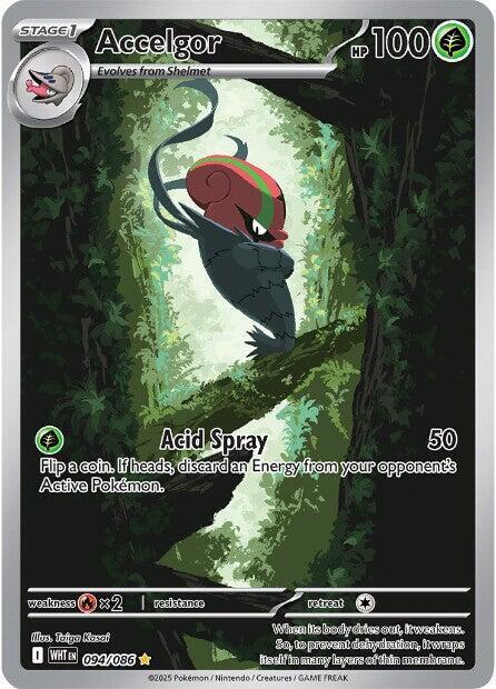 Accelgor 094/086 Holofoil — White Flare Pokémon card