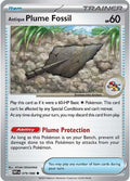 Antique Plume Fossil 079/086 Reverse Holofoil — White Flare Pokémon card