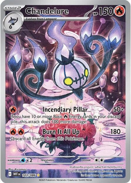 Pokemon - Scarlet & Violet - White Flare - Chandelure - 103/086 - Holofoil