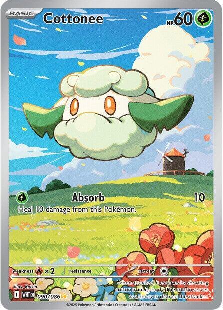 Cottonee 090/086 Holofoil — White Flare Pokémon card