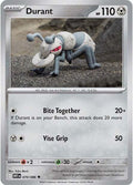 Durant 070/086 Reverse Holofoil — White Flare Pokémon card
