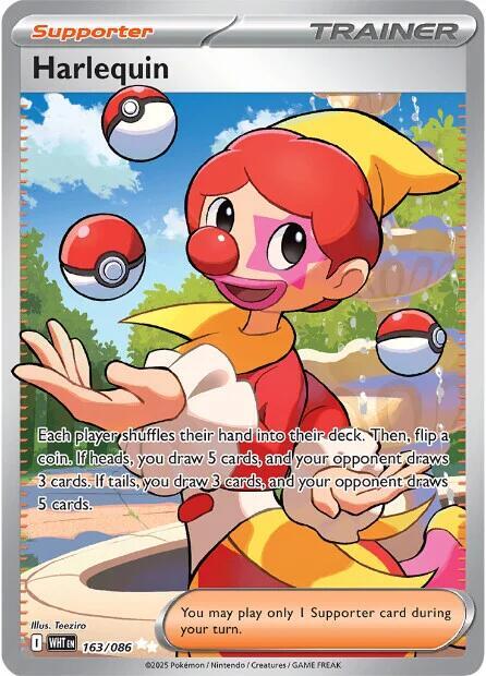 Harlequin 163/086 Holofoil — White Flare Pokémon card