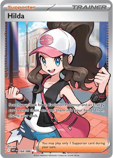 Pokemon - Scarlet & Violet - White Flare - Hilda - 164/086 - Holofoil