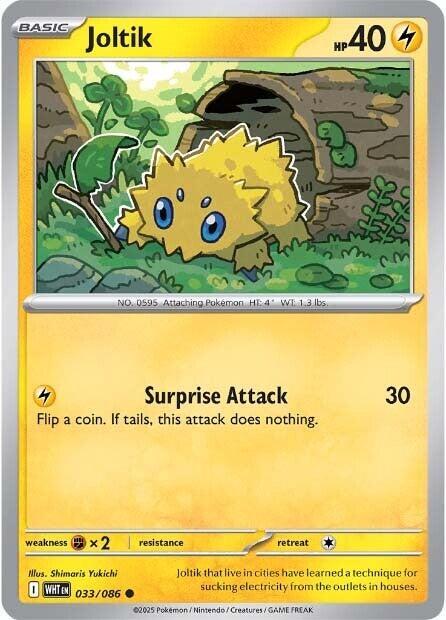 Joltik 033/086 — White Flare Pokémon card
