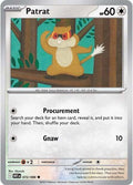 Patrat 072/086 Reverse Holofoil — White Flare Pokémon card