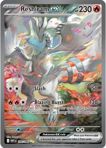 Pokemon - Scarlet & Violet - White Flare - Reshiram ex - 166/086 - Holofoil