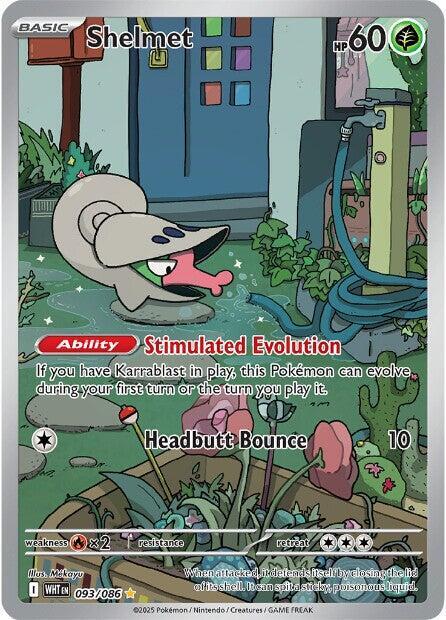 Shelmet 093/086 Holofoil — White Flare Pokémon card
