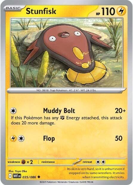 Stunfisk 035/086 — White Flare Pokémon card