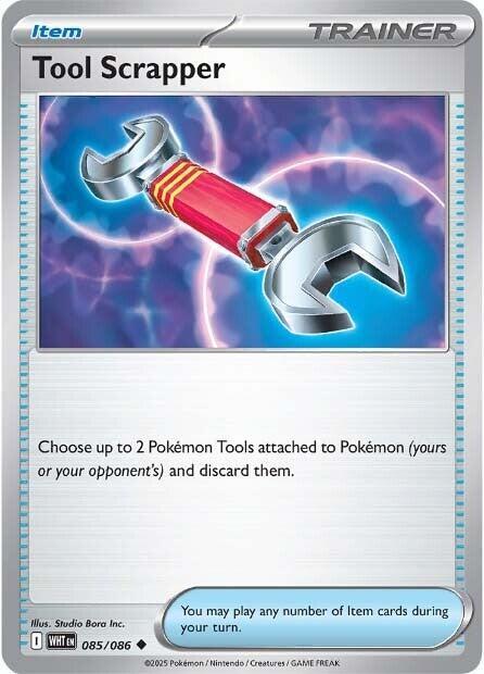 Tool Scrapper 085/086 Reverse Holofoil — White Flare Pokémon card