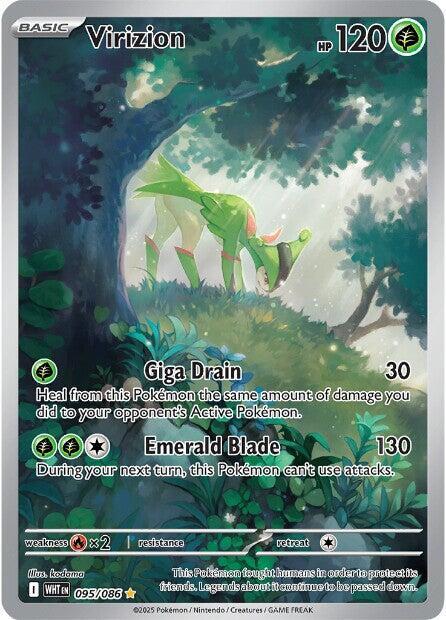 Virizion 095/086 Holofoil — White Flare Pokémon card