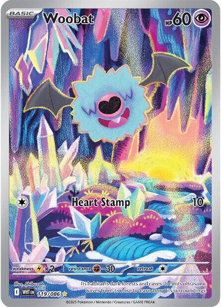 Pokemon - Scarlet & Violet - White Flare - Woobat - 119/086 - Holofoil