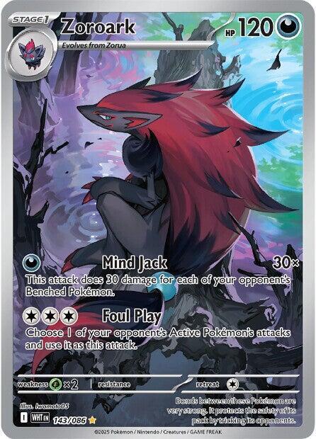 Pokemon - Scarlet & Violet - White Flare - Zoroark - 143/086 - Holofoil