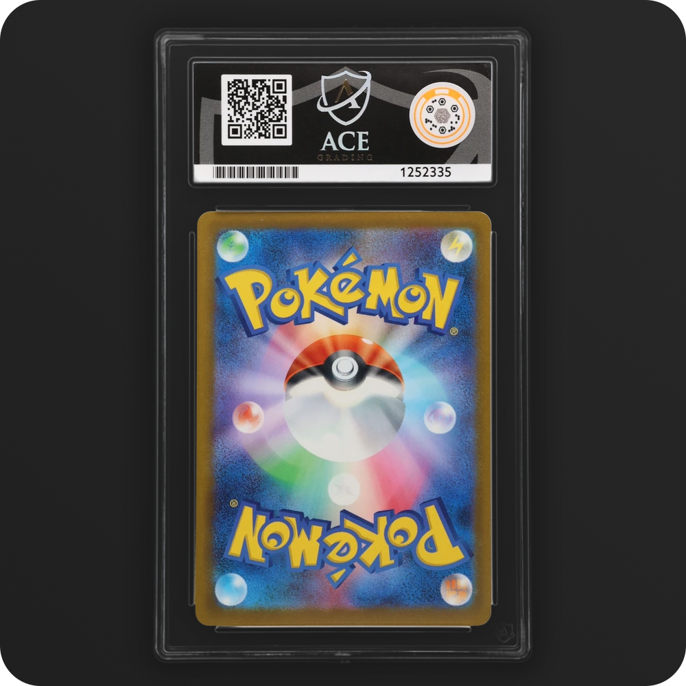Psyduck 262/SV-P Promo Ace Grading 10, back of the graded slab