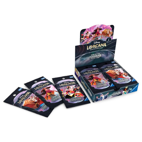 Disney Lorcana Rise of the Floodborn Japanese booster box, box and packs