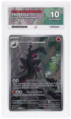 Salazzle 224/217 Ascended Heroes Ace Grading 10, close-up front view of the certified slab