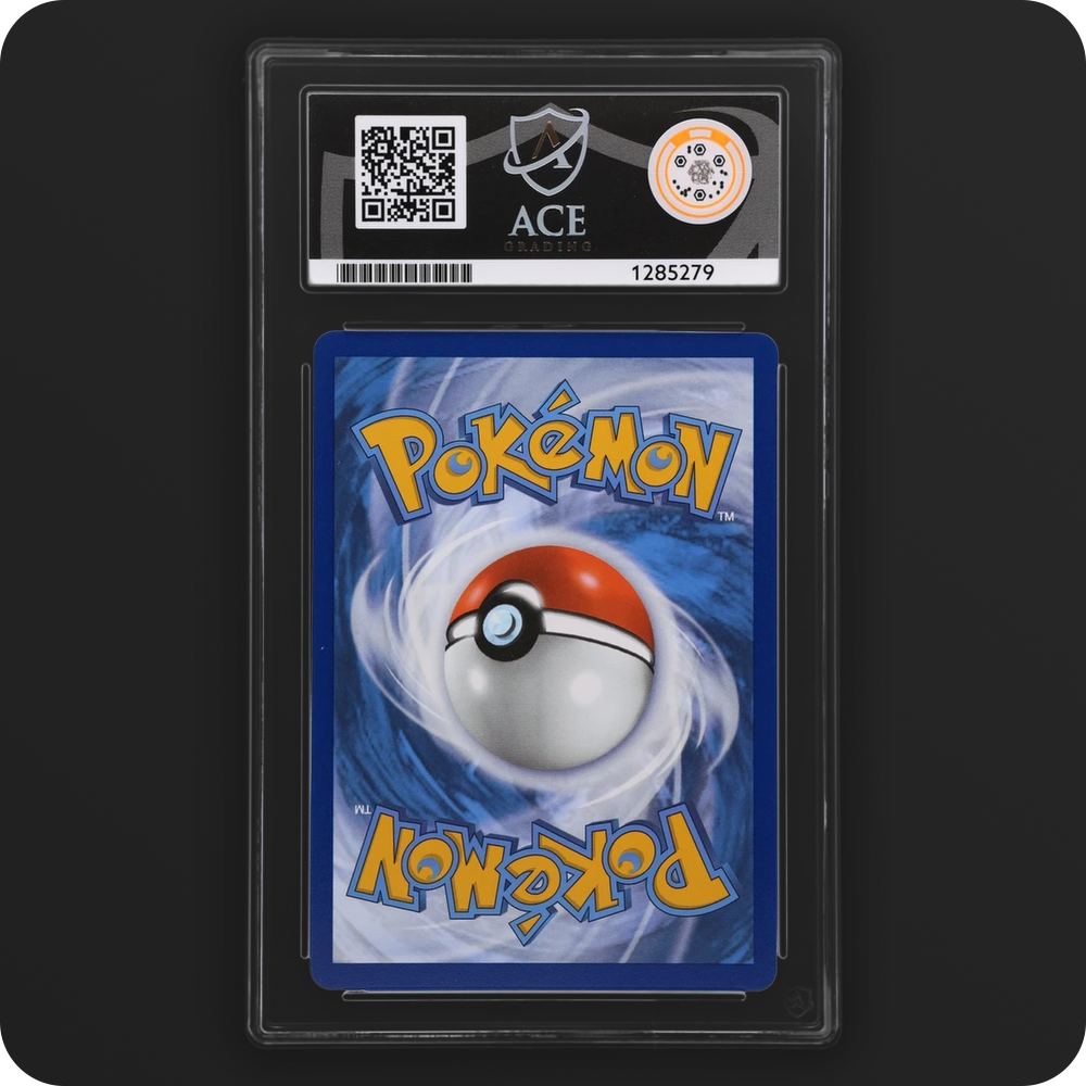 Serperior ex 156/086 Black Bolt Ace Grading 10 — back of the graded slab