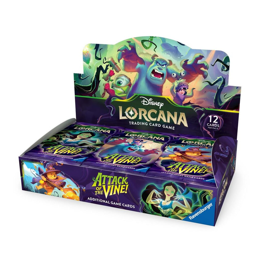 Disney Lorcana Attack of the Vine! - Set 13 - Booster Display (24 Packs), box, other angle