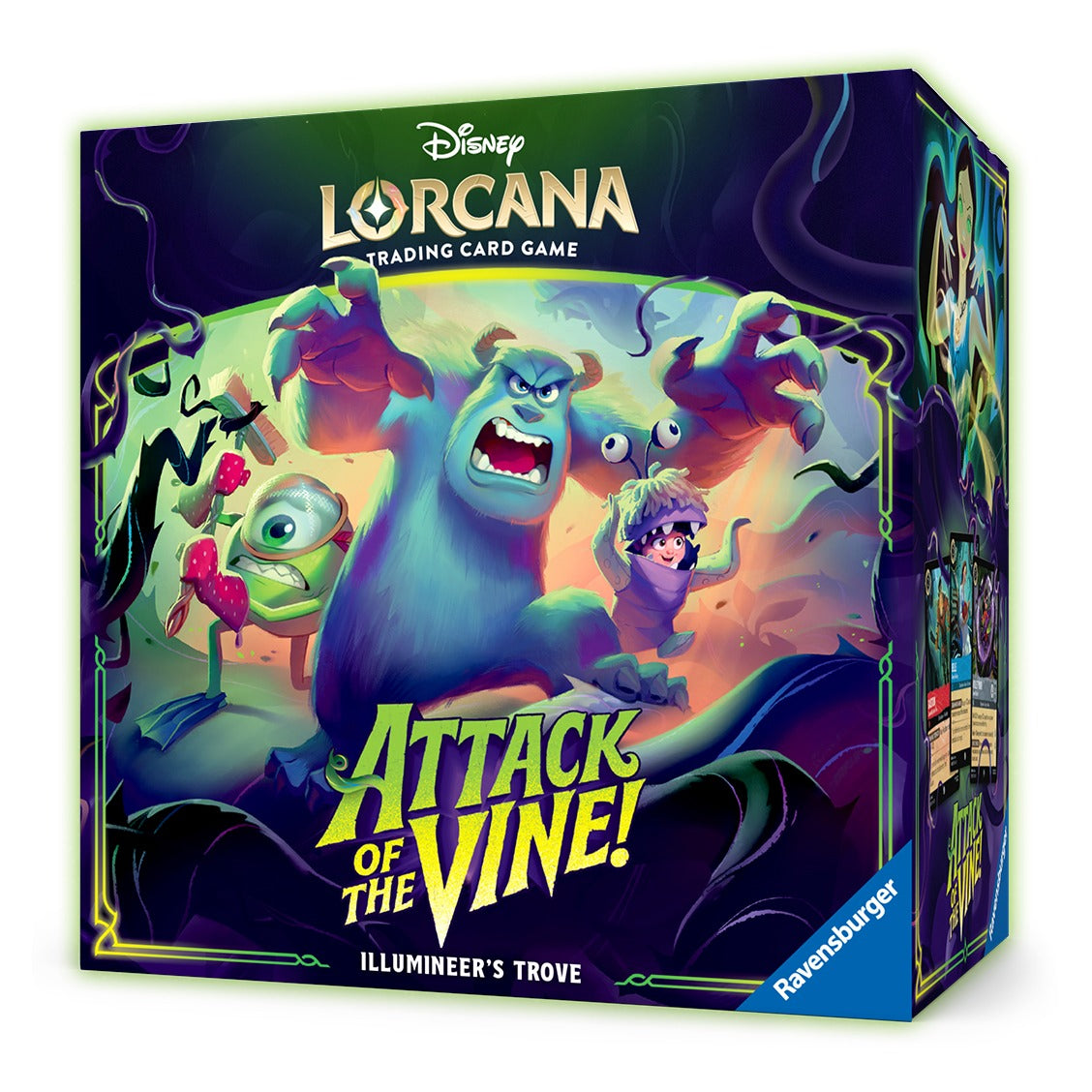 Disney Lorcana Attack of the Vine! - Set 13 - Illumineer's Trove Set, box, angled