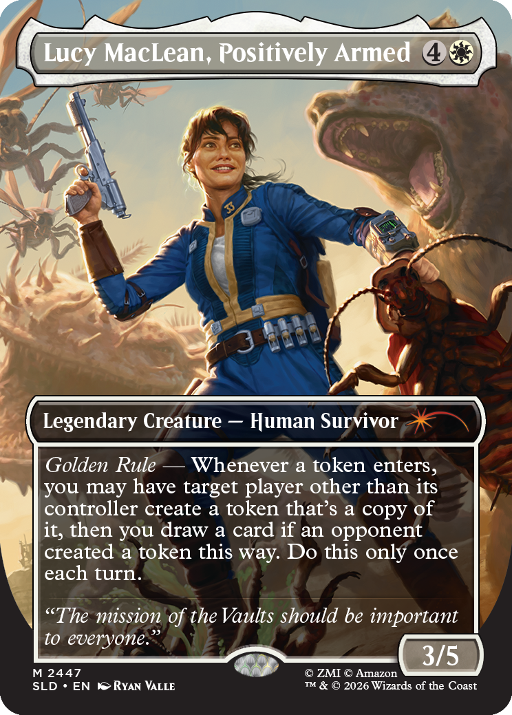 Secret Lair x Fallout Beyond Vault 33, Lucy MacLean, Positively Armed