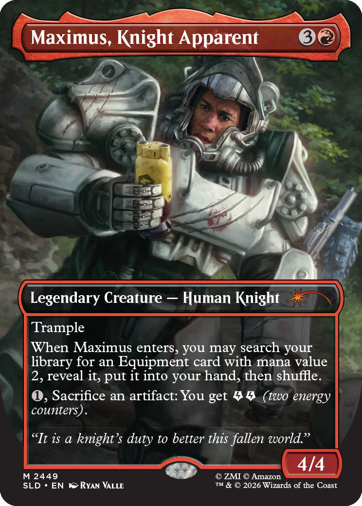 Secret Lair x Fallout Beyond Vault 33, Maximus, Knight Apparent