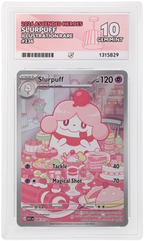 Slurpuff 236/217 Ascended Heroes Ace Grading 10, close-up front view of the certified slab