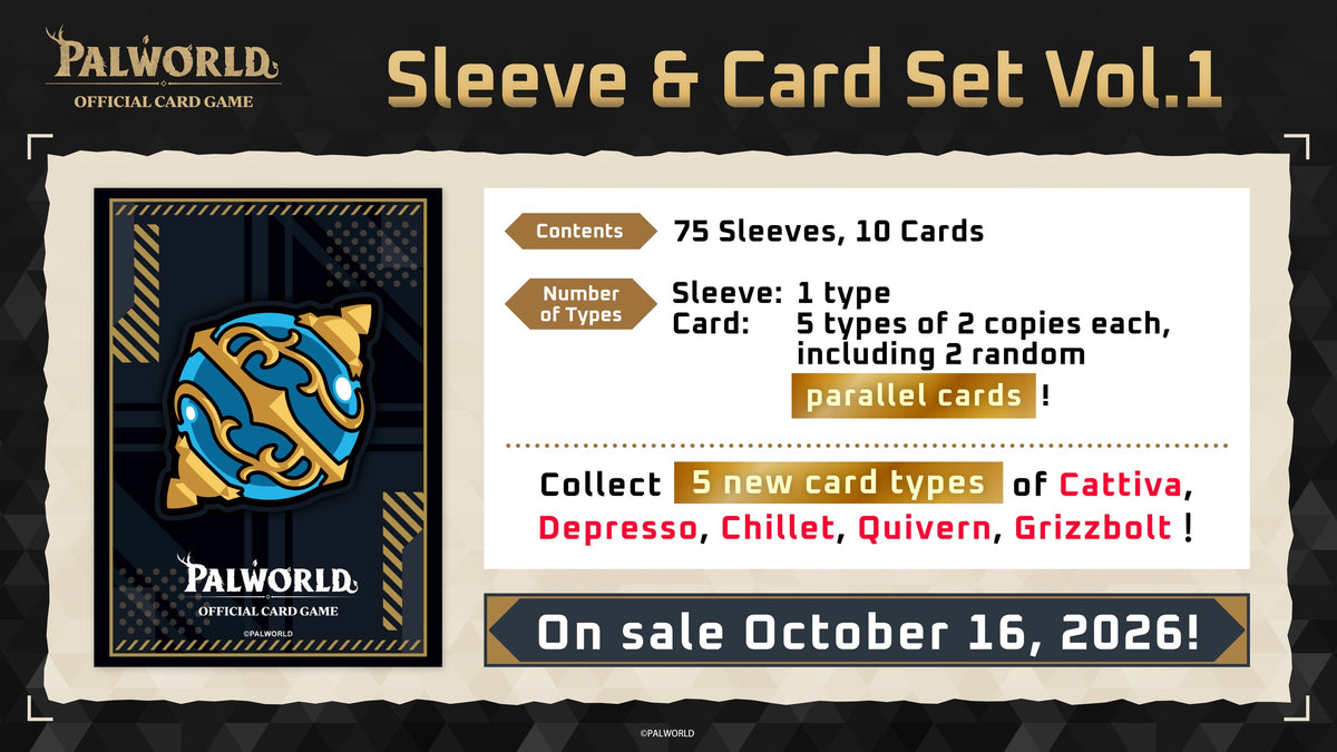 Palworld TCG: Sleeve & Card Set Vol.1