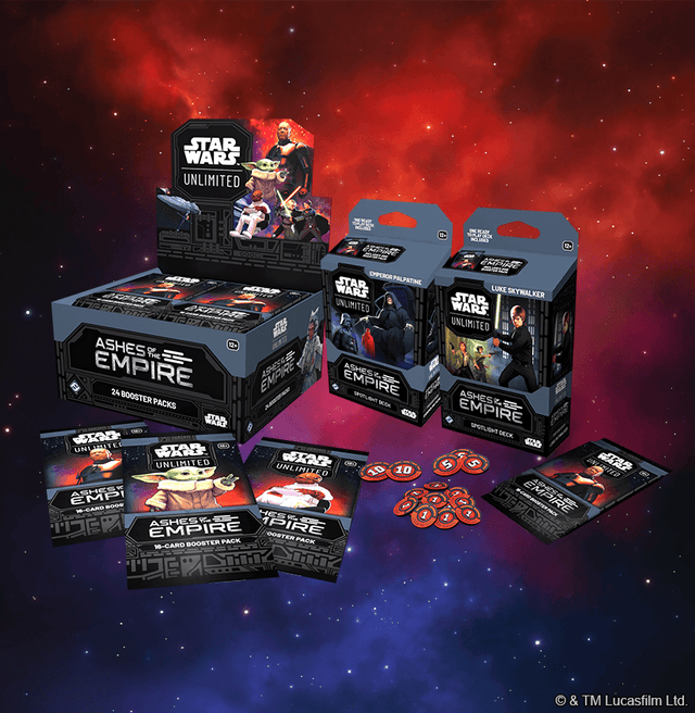 Star Wars: Unlimited – Ashes of the Empire Booster Display (24 Packs)