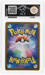 Team Rocket's Raticate 108/098 Glory of Team Rocket Ace Grading 9 — close-up back view of the certified slab