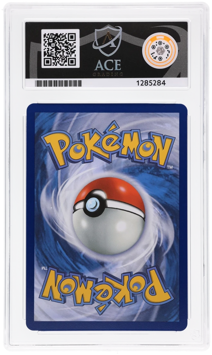 Vikavolt 230/217 Ascended Heroes Ace Grading 10 — close-up back view of the certified slab
