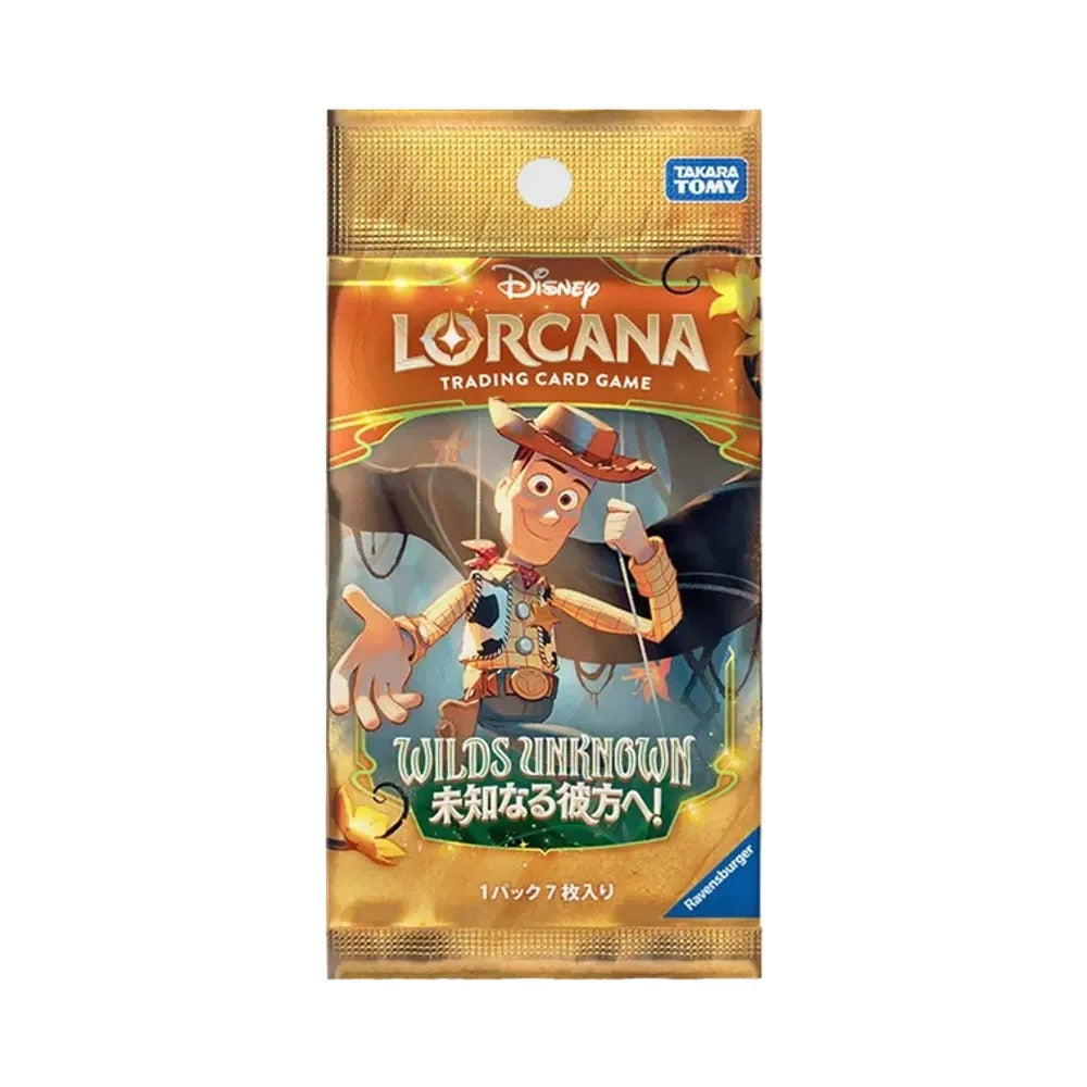 Disney Lorcana Wilds Unknown Japanese booster box, Woody pack
