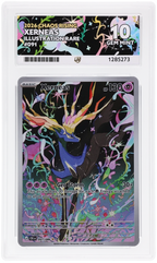 Xerneas 091/086 Chaos Rising Ace Grading 10 — close-up front view of the certified slab
